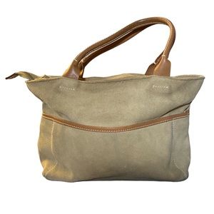 Gap leather suede tan shoulder bag boho